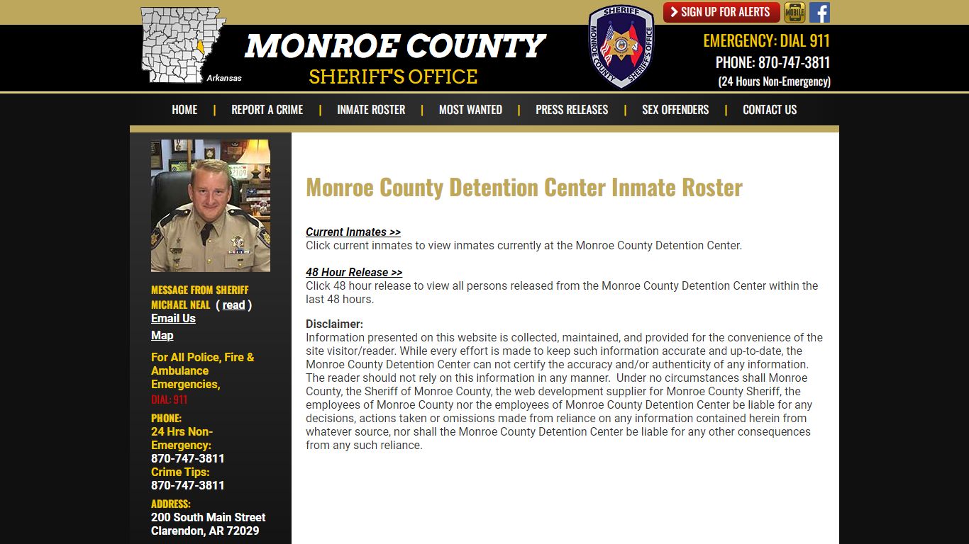 Roster Choose - Monroe County Sheriff AR